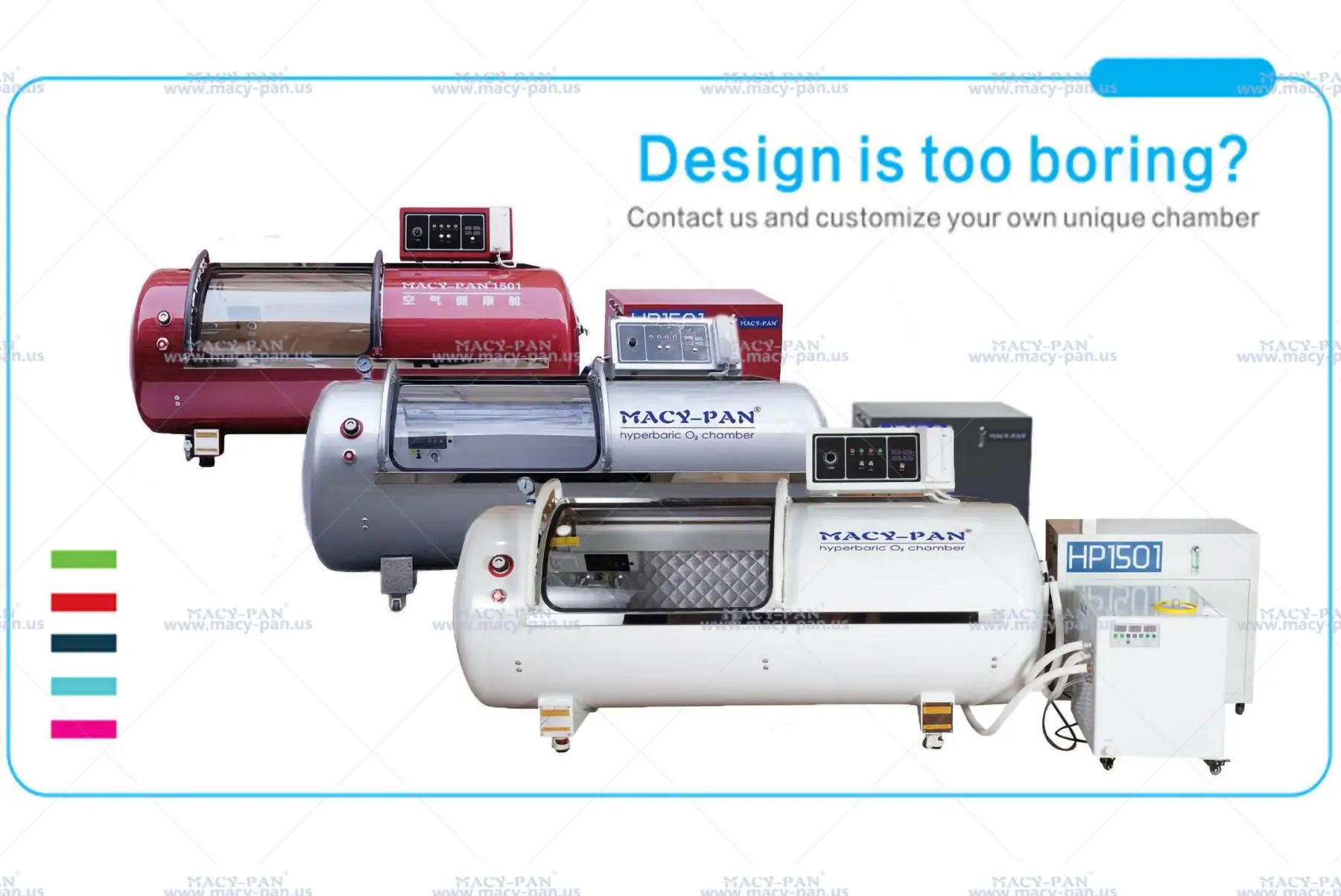 HP1501 1.6ATA Hard Shell Hyperbaric Chamber