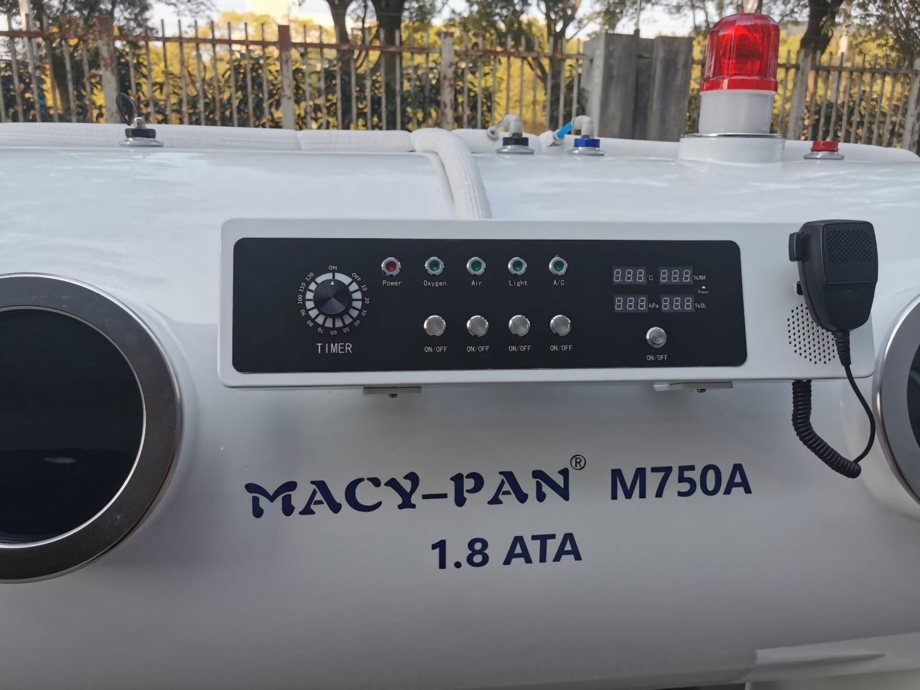 MC750 1.8ATA Stretcher Access Hyperbaric Oxygen Chamber 