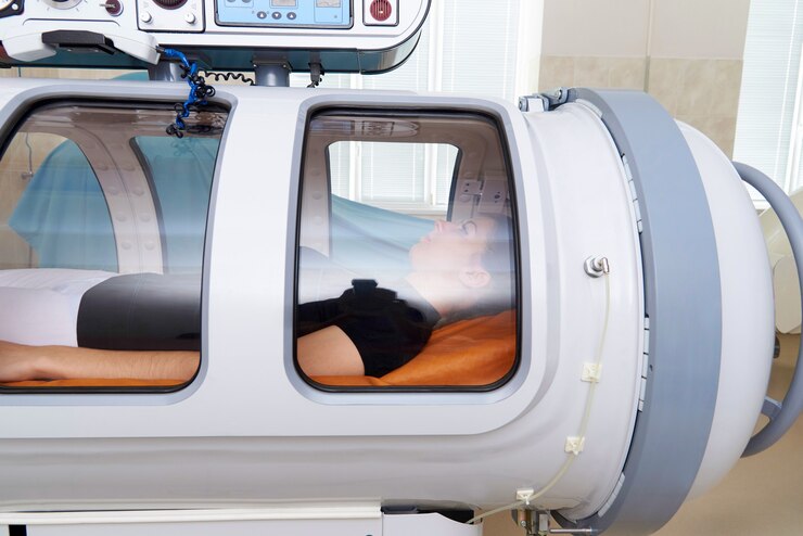 stretcher wheel-in hyperbaric chamber