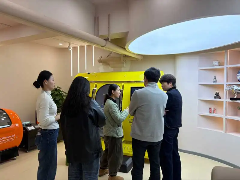 Meteorologists Visit the MACY-PAN Home Hyperbaric Oxygen Chamber